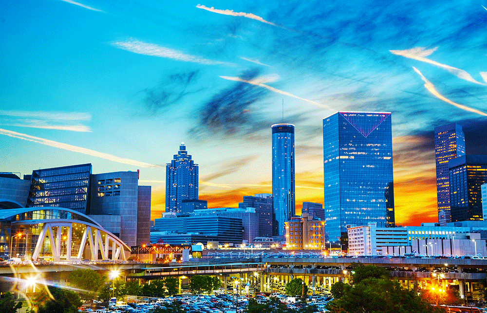 image of Atlanta Skyline at dusk