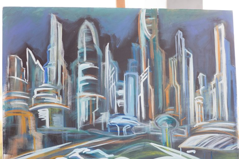 image of a painting of Atlanta